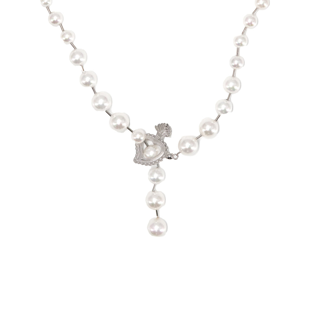 Ball and Pearl Necklace